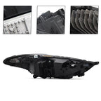 Right LED headlight lens close-up for 2017-2020 Ford Fusion