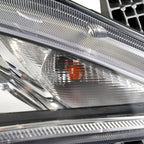 Right halogen headlight lens close-up for 2017-2020 Chrysler Pacifica