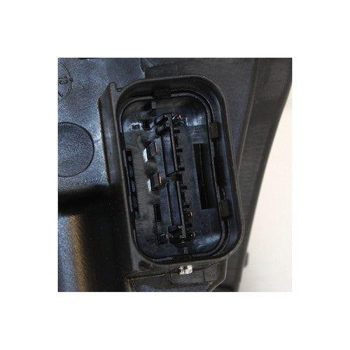 Black Halogen Angel Eye headlight top view for 2004-2010 BMW 5 Series E60 E61