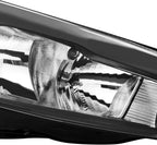 Right halogen headlight lens close-up for 2015-2018 Ford Focus