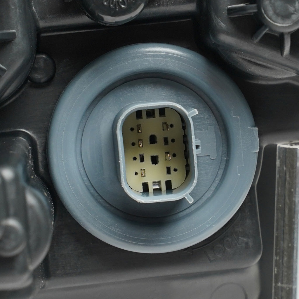 Pair LED projector headlight rear housing angle for 2021-2026 Dodge Durango