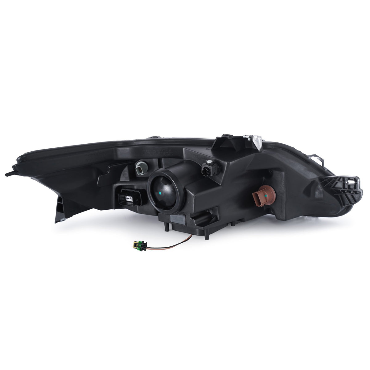 Halogen projector headlight connector close-up for 2010-2012 Ford Taurus