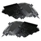 Right LED headlight lens close-up for 2016-2019 Infiniti Q50