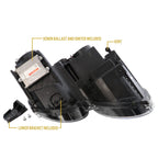 Back of the headlight with ballast