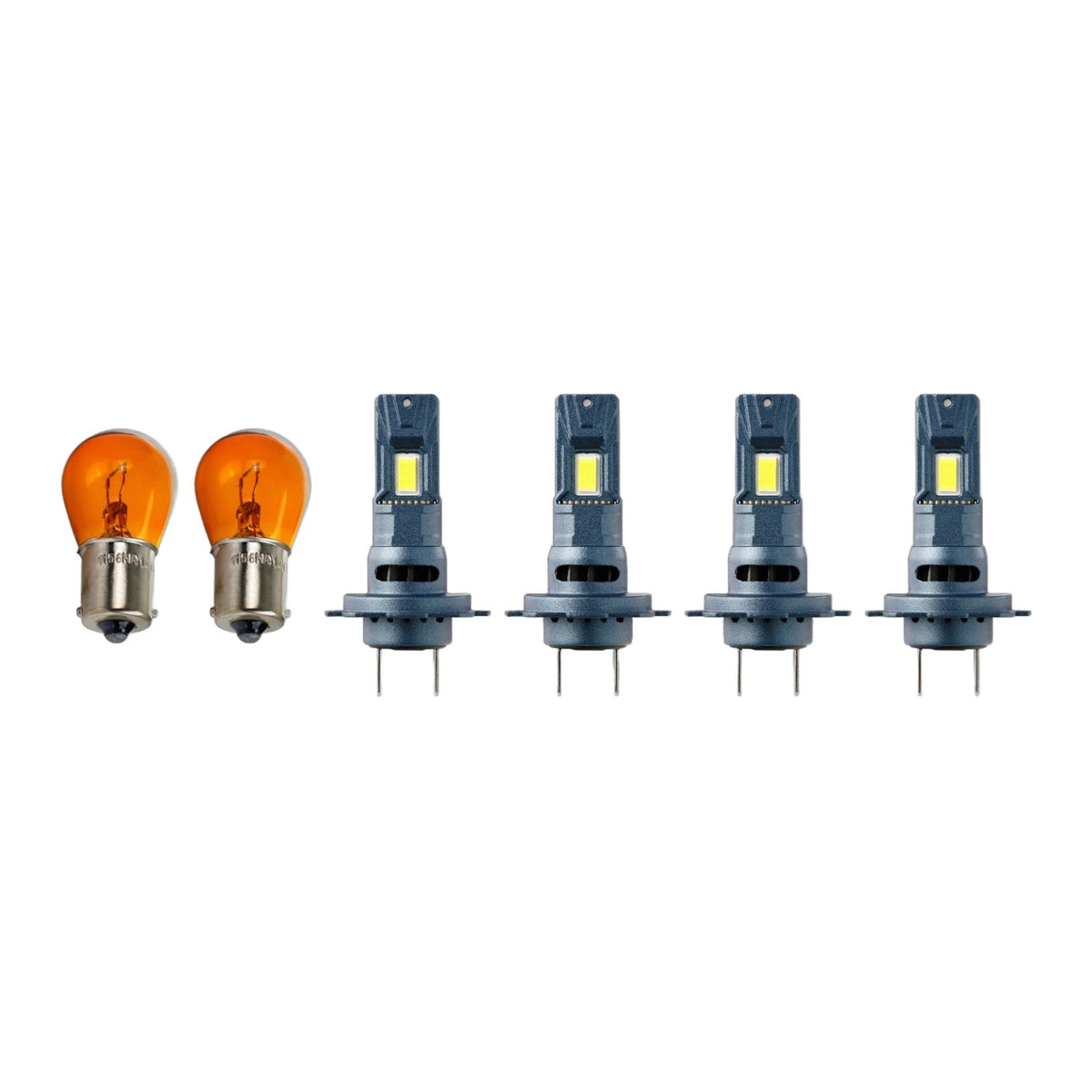 Included LED and signal bulbs
