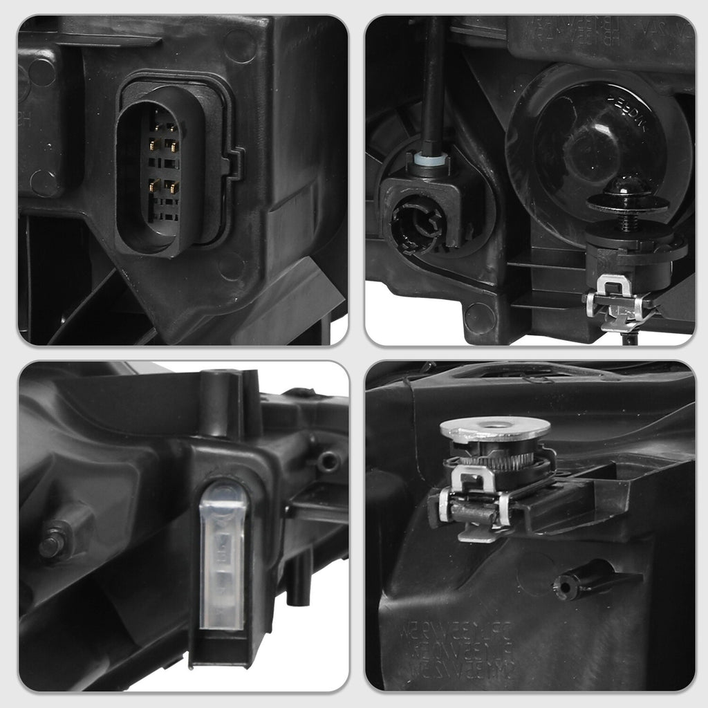 Right LED headlight lens close-up for 2019-2024 VW Jetta
