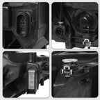 Right LED headlight lens close-up for 2019-2024 VW Jetta