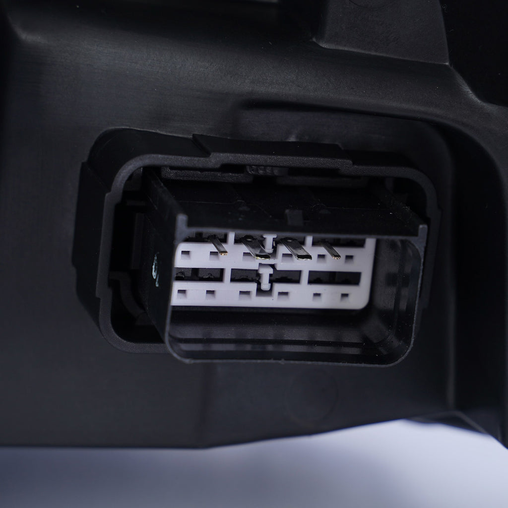 Halogen projector headlight adjuster close-up for 2010-2012 Ford Taurus