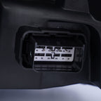Halogen projector headlight adjuster close-up for 2010-2012 Ford Taurus