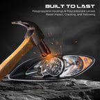 Black Halogen headlight features and specifications for 2008-2016 International ProStar (image 4)
