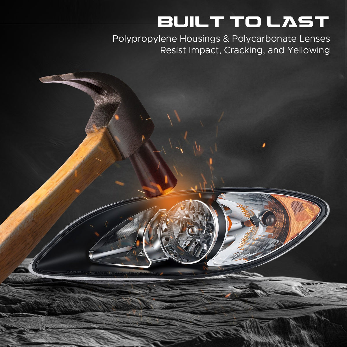 Black Halogen headlight features and specifications for 2008-2016 International ProStar (image 4)