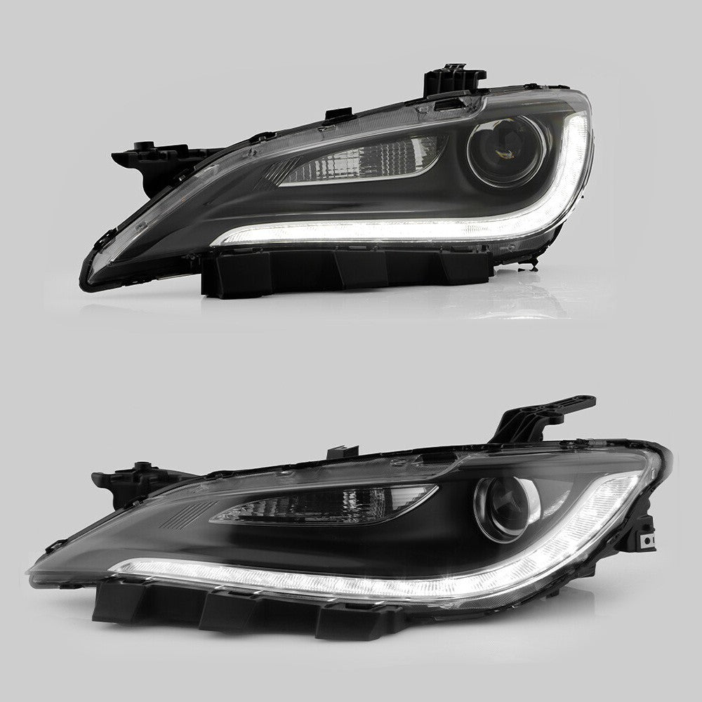 Pair HID headlight rear housing angle for 2015-2017 Chrysler 200