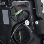 Halogen projector headlight connector close-up for 2013-2018 Cadillac ATS