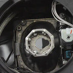Left HID headlight lens close-up for 2013-2017 Cadillac XTS