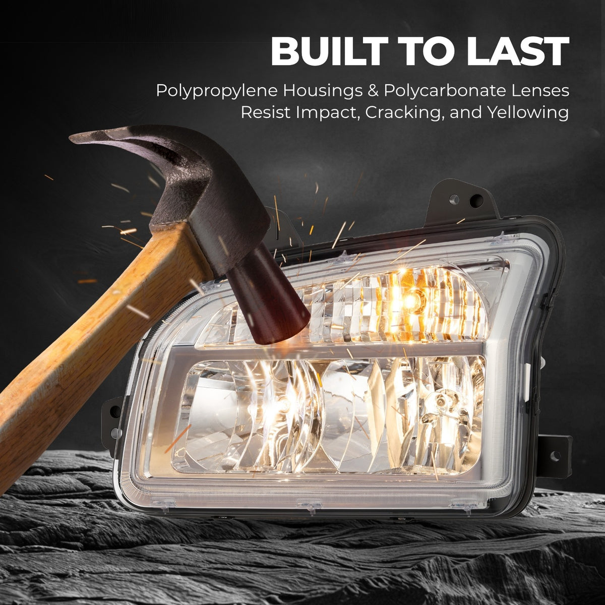 Chrome Halogen headlight features and specifications for 2014-2023 Kenworth T880 (image 3)