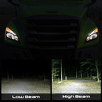 Black Halogen headlight features and specifications for 2018-2024 Freightliner Cascadia (image 3)
