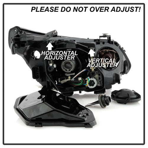Pair HID headlight rear housing angle for 2008-2010 BMW 5 Series E60