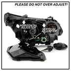 Pair HID headlight rear housing angle for 2008-2010 BMW 5 Series E60