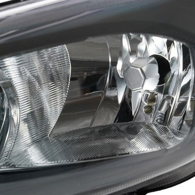 Black Halogen headlight inner lens detail for 2015-2018 Ford Focus