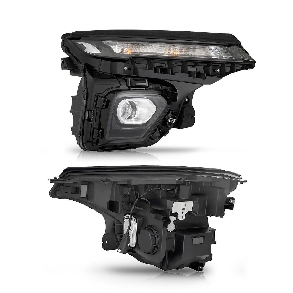 LED Projector Headlights Pair w/ Halogen Turn Signal for Chevy Trailblazer LS (2024-2026)