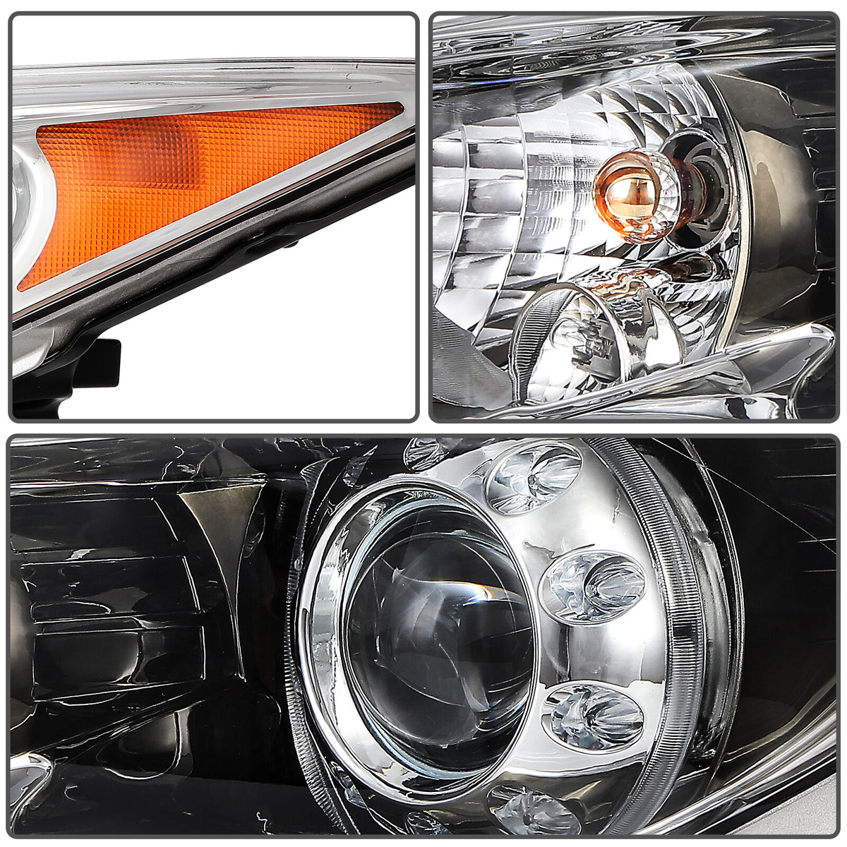 Right HID headlight lens close-up for 2014-2015 Infiniti QX60