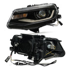 Halogen projector headlight adjuster close-up for 2016-2021 Chevy Camaro