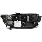 Left HID headlight lens close-up for 2012-2015 Audi A6 / S6