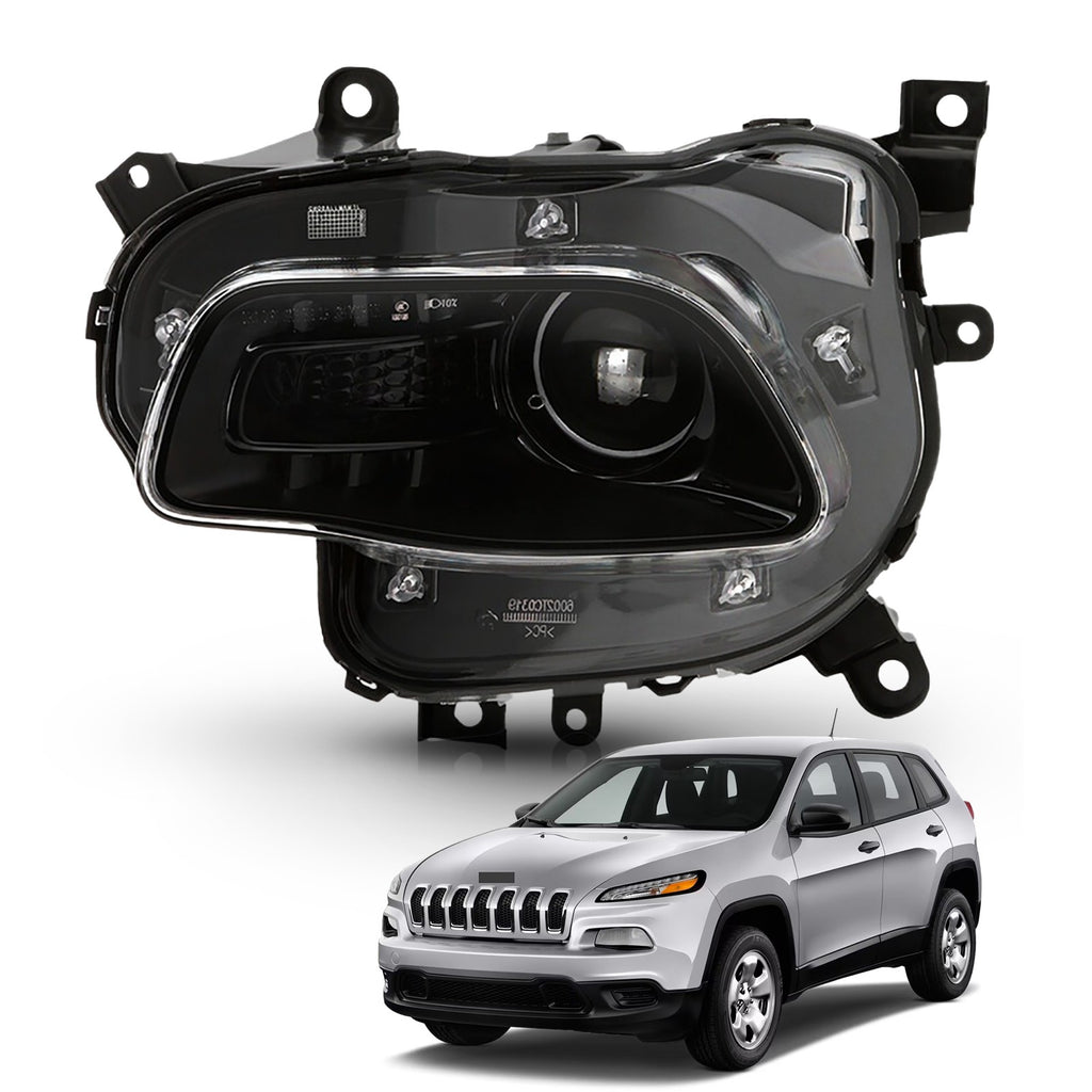 Left HID headlight side angle for 2014-2018 Jeep Cherokee