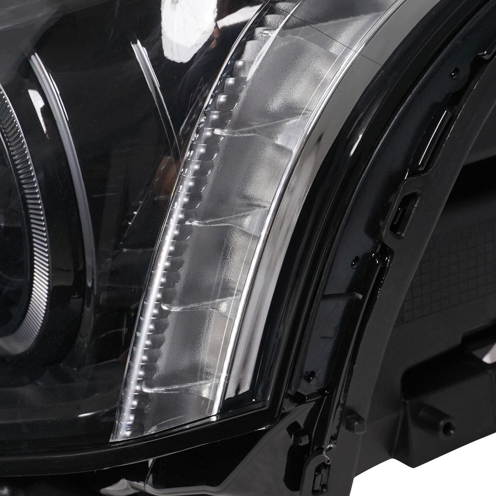 Black HID Projector headlight side angle for 2015-2019 Cadillac CTS