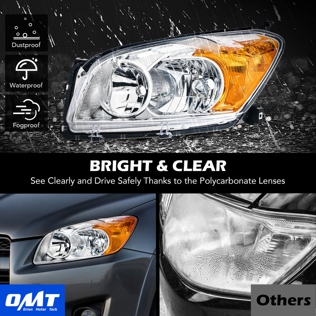 Chrome Halogen headlight features and specifications for 2009-2012 Toyota RAV4 (image 5)