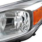 Right halogen headlight lens close-up for 2015-2018 Ford Focus