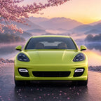 Full LED headlight lens and housing detail for 2010-2013 Porsche Panamera 970
