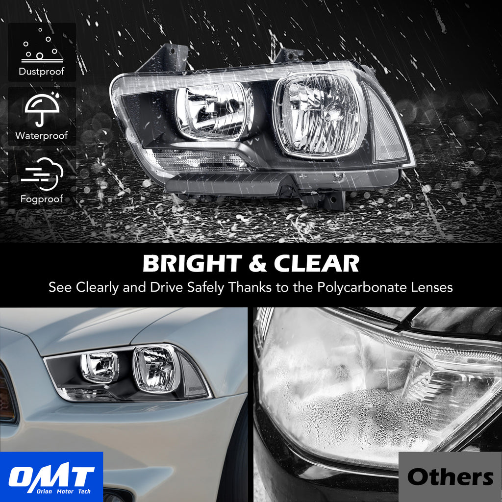 Black Halogen headlight features and specifications for 2011-2014 Dodge Charger (image 5)
