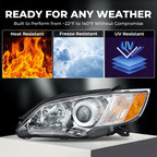 Chrome Projector Halogen headlight features and specifications for 2008-2009 Subaru Outback (image 3)