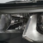 Halogen projector headlight adjuster close-up for 2017-2021 Jeep Grand Cherokee