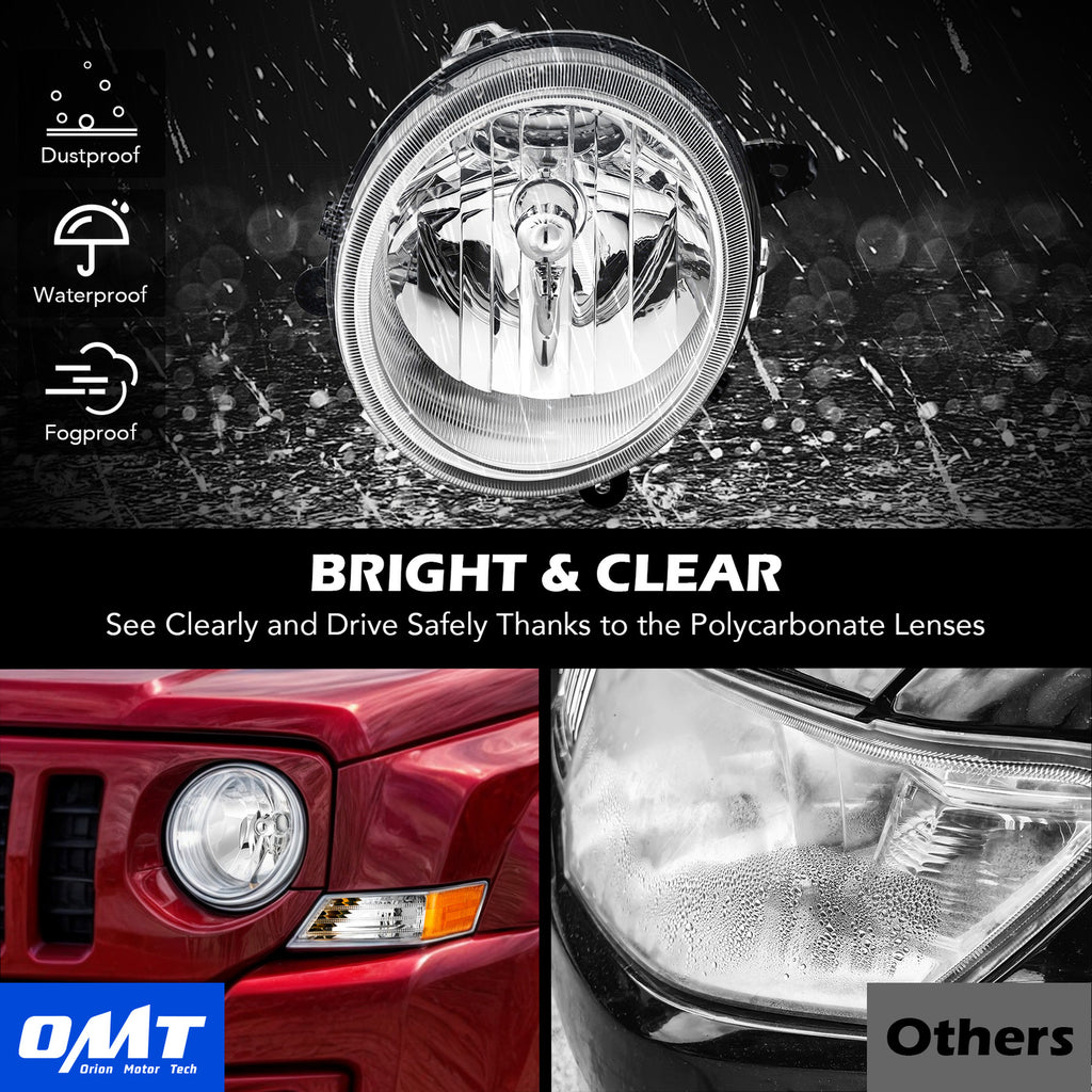 Chrome Halogen headlight features and specifications for 2007-2017 Jeep Patriot (image 5)