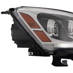Left HID headlight lens close-up for 2007-2012 GMC Acadia