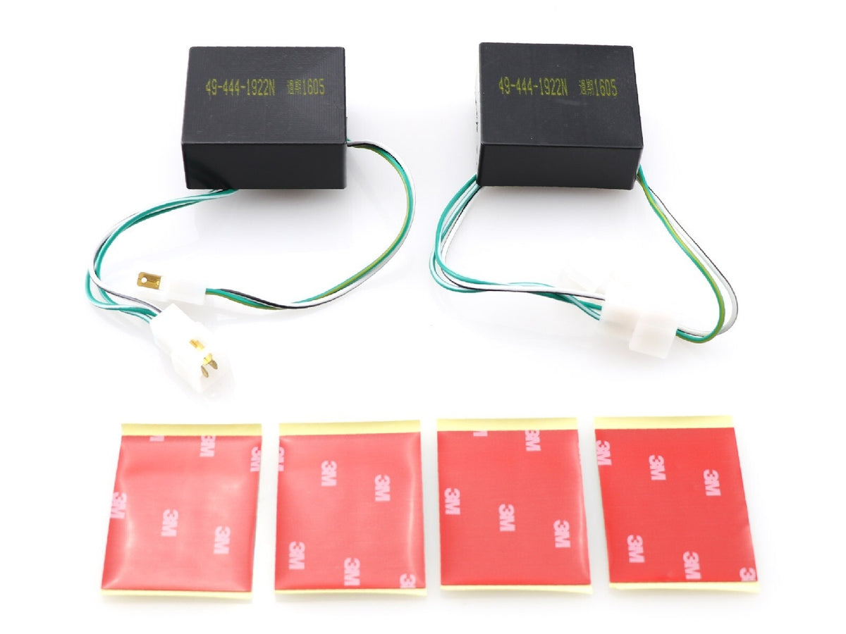 Included load resistors with mounting tape