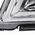 Chrome Halogen Projector headlights pair front view for 2010-2015 GMC Terrain SL SLE SLT (view 9)