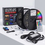 LED Strip Light Kit 32ft RGB Color Changing with Power Supply Remote