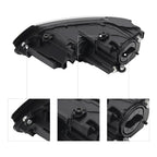 Halogen headlight adjuster close-up for 2017-2018 VW Jetta
