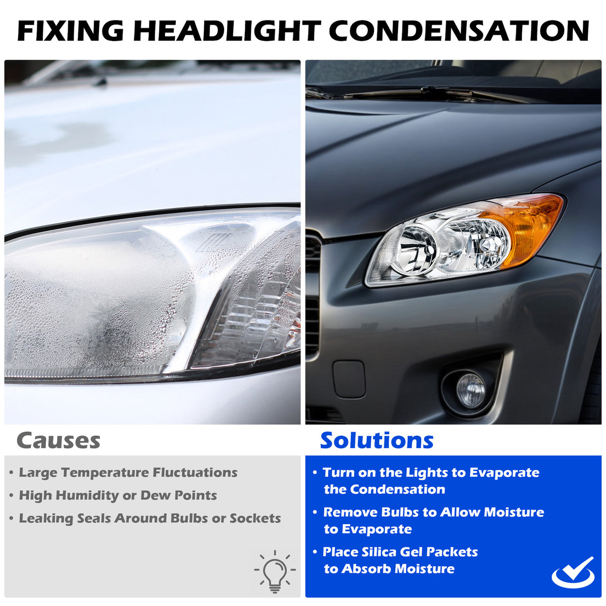 Headlight bulb size diagram for 2009-2012 Toyota RAV4 Chrome Halogen headlights (image 2)