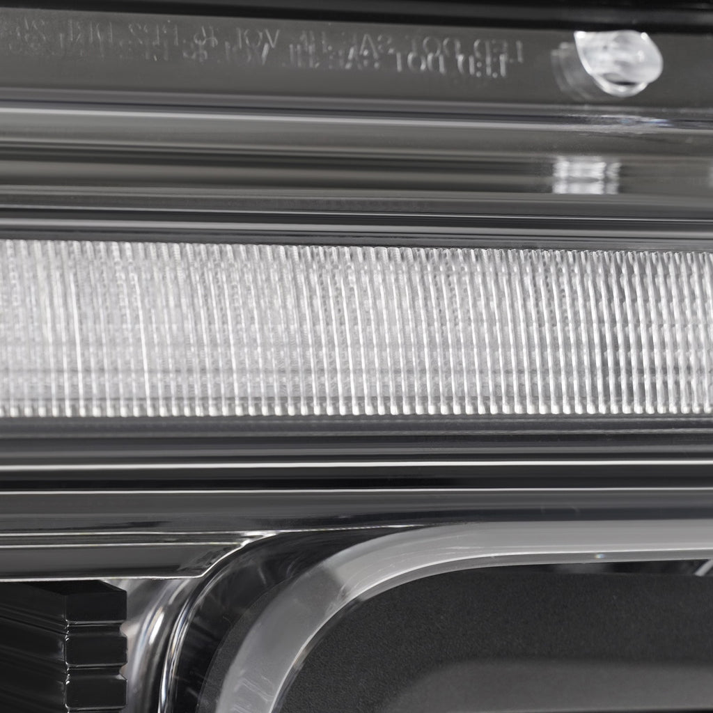 Led headlight adjuster close-up for 2017-2019 Ford F-250/F-350 Super Duty