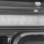 Led headlight adjuster close-up for 2017-2019 Ford F-250/F-350 Super Duty