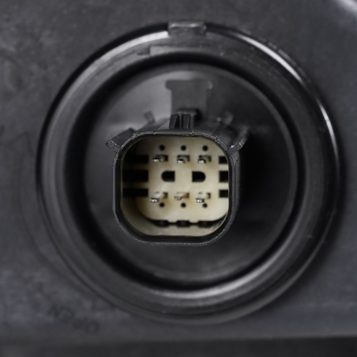 Led headlight bulb socket close-up for 2018-2021 Buick Enclave