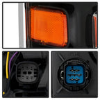 Left HID headlight lens close-up for 2013-2019 Ford Flex