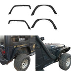 Steel Fender Flare 4pcs Set for Jeep Wrangler YJ & TJ 1987-2006 Exterior Part