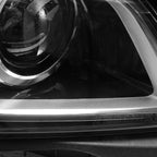Left HID headlight lens close-up for 2015-2019 Cadillac CTS