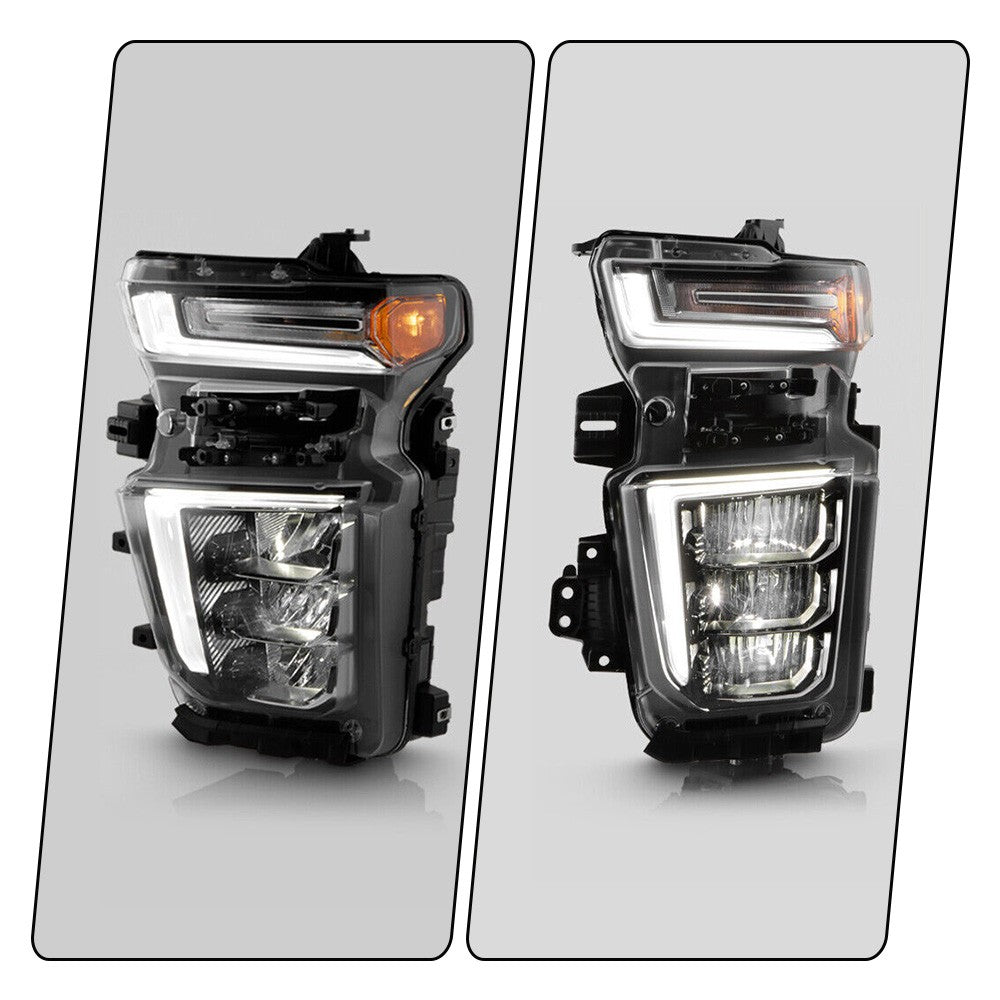 Led headlight adjuster close-up for 2020-2023 Chevrolet Silverado 2500HD/3500HD