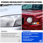 Headlight bulb size diagram for 2007-2017 Jeep Patriot Chrome Halogen headlights (image 2)